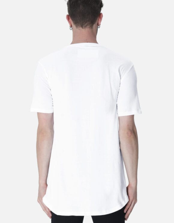 Men's Longline Curved Tee - Image 2