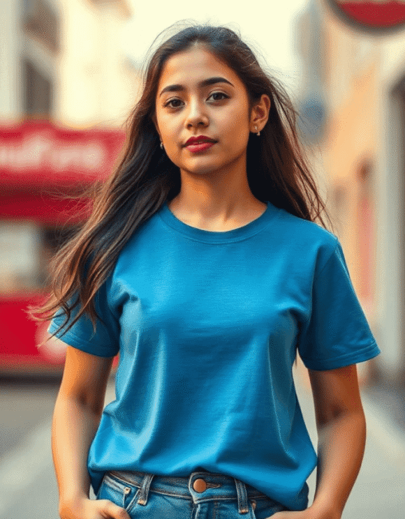 Girl's Crew Neck T-Shirt